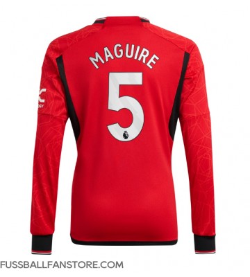 Manchester United Harry Maguire #5 Replik Heimtrikot 2023-24 Langarm